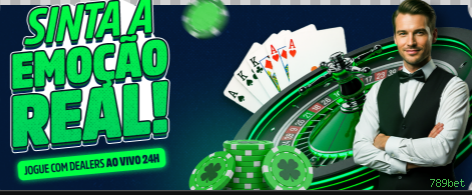 Imagem promocional do cassino online da 789bet mostrando jogos ao vivo